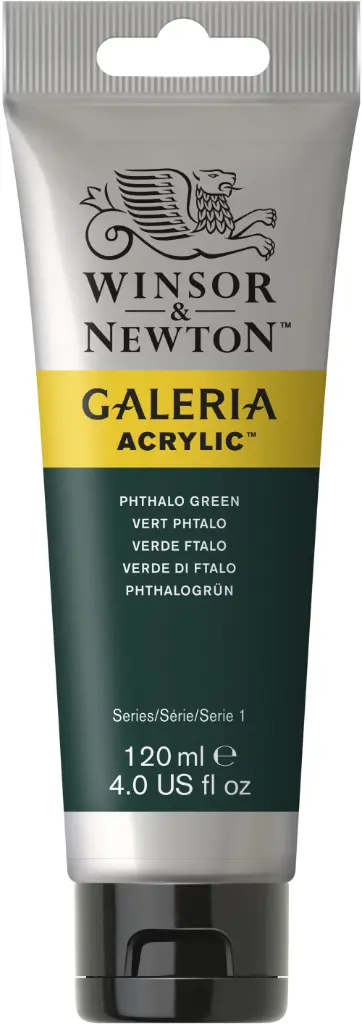 w&n galeria acrylic colour 120ml phthalo green