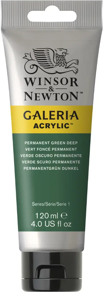 w&n galeria acrylic colour 120ml perm green deep
