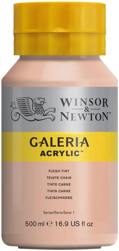 w&n galeria acrylic colour 500ml pale rose