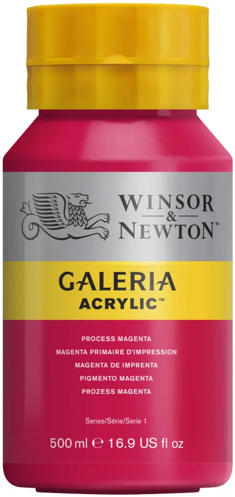 w&n galeria acrylic colour 500ml magenta