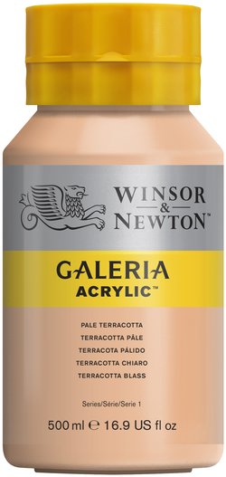 w&n galeria acrylic colour 500ml pale terracotta
