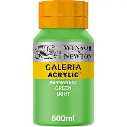 w&n galeria acrylic colour 500ml perm green light