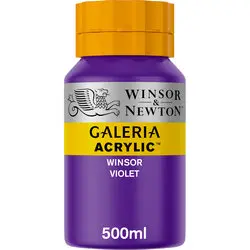 w&n galeria acrylic colour 500ml winsor violet