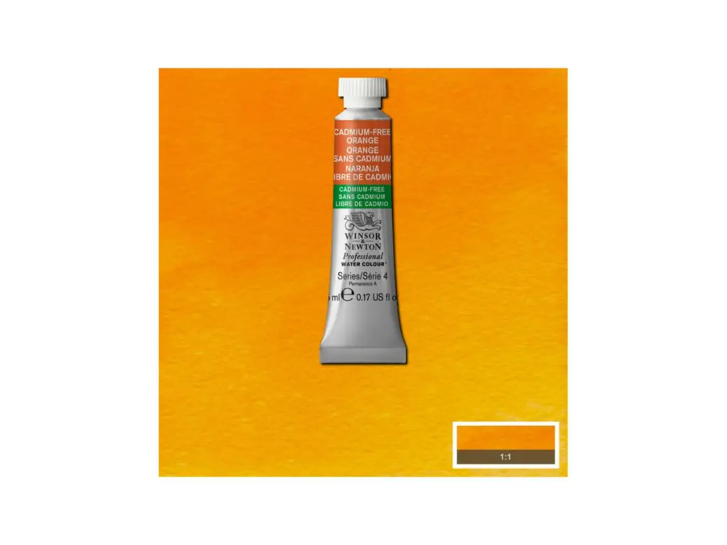 w&n professional watercolour 5ml cad oran row serie 4
