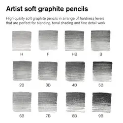 w&n studio collection grafietpotloden, soft, 12stks