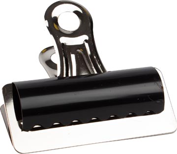 Q-Connect Bulldogclip, Zwart, 75Mm, Doos Van 10St