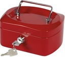Q-CONNECT GELDKOFFER, 155 x 120 x 75 mm, ROOD