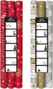 kerstpapier 3pak+labels 2mx70cm