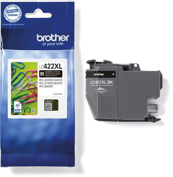 LC422XLBK BROTHER DCPJ/MFCJ INKT ZWART HC 3000PAGINA'S
