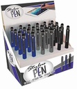 balpen stylus blauw/zwart/grijs