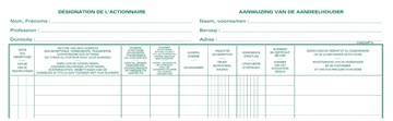 AANDEELREGISTER EXACOMPTA (NV)