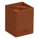 Rhodiarama pennenhouder in Italiaans kunstleer 8x8x11 cm - Koper