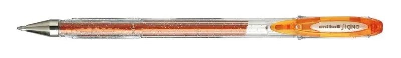 Uni-Ball Gelroller Signo Pastel Oranje - Glitter 0.7mm