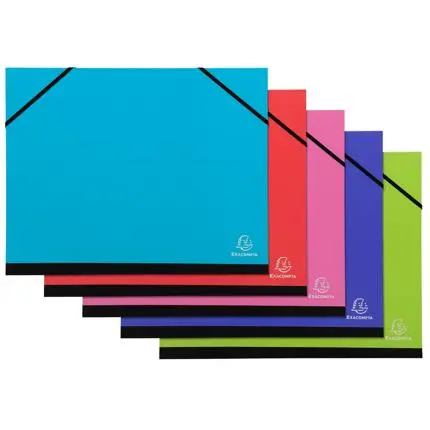 Iderama® Tekenmap Met Elastiek - 24X32Cm Voor A4 Formaat - Geassorteerde Kleuren