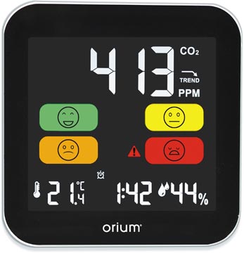 Orium By Cep Professionele Co2-Meter, Voor Ruimtes Tot 75M²