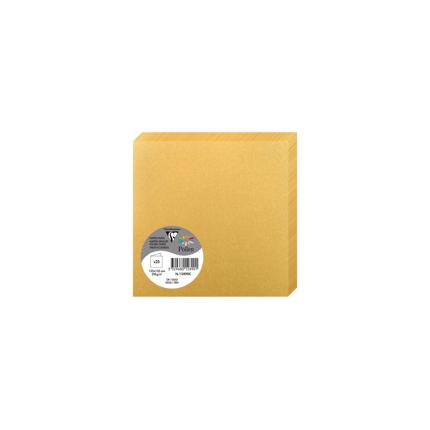 Pollen pak 25 dubbele kaarten 210g 135x135 - Goud