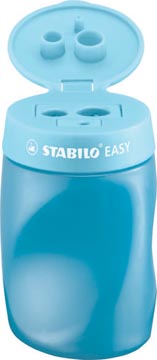 Stabilo Easysharpener - Ergonomische 3 In 1 Puntenslijper - Linkshandig - Blauw- Geschikt Voor Alle Potloden