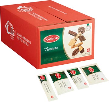 Elite Biscuits Treasure By Delacre, Doos Van 900 G (110 Stuks)