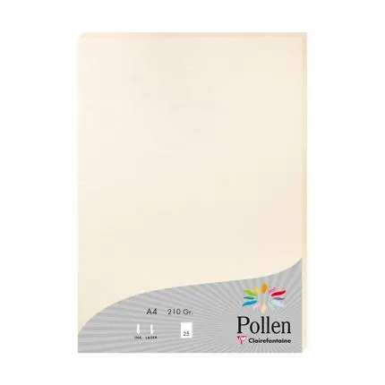 Pollen, 25 Bladen, 210G, 210X297Mm - Parelmoerivoor*