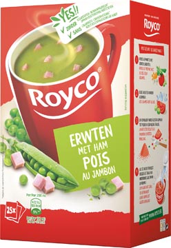 Royco Minute Soup Classic Erwten Met Ham, Pak Van 25 Zakjes
