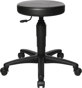Topstar Kruk Tec 70, Zonder Voetring, Met Wieltjes, Zwart