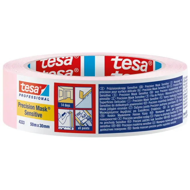 tesa 4333 roze precision tape mask sensitive 19mm/50m