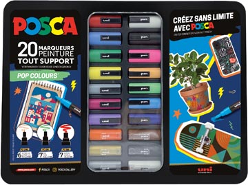 Koffer Met 20 Markers - Pop Colours