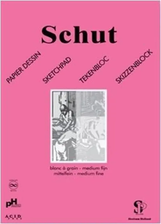 Schut Dessin Tekenblok, 180 Gram, A5, Pink