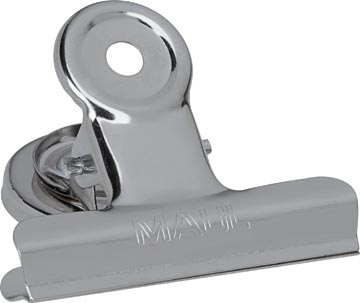 Maul Papierklem Bulldogclip Magnetisch 52Mm Blister 2 Verchroomd