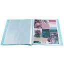 Showmap in halfharde gerecyclede PP met 20 tassen Skandi geassorteerde kleuren