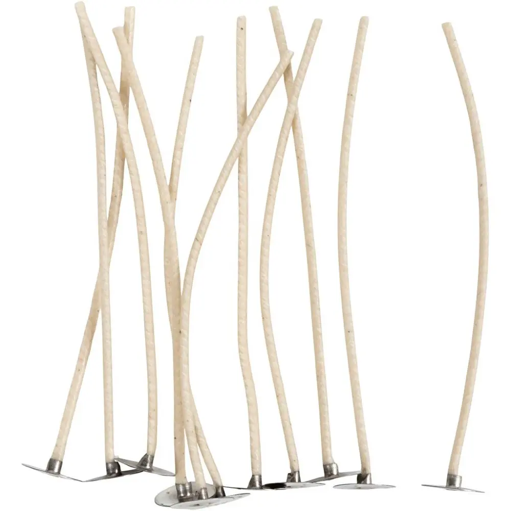 Katoenen Lont Voor Kaarsen, 10Stks, L 110Mm, D 2Mm