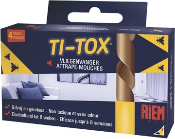 Riem Ti-Tox Anti-Vliegenkleefband, 4St