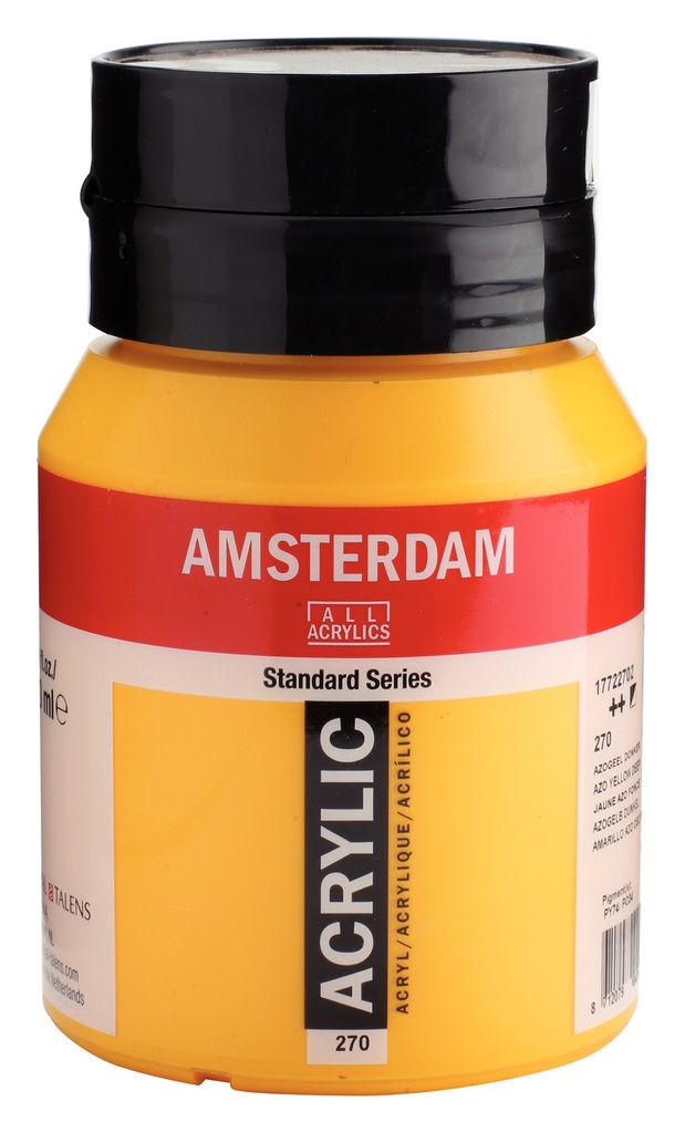 Standard Series acrylverf pot 500 ml Azogeel Donker 270