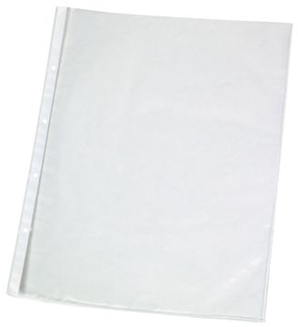 Q-Connect Geperforeerde Showtas 11-Gaatsperforatie, Glashelder, 75 Micron, Pak Van 10 Stuks