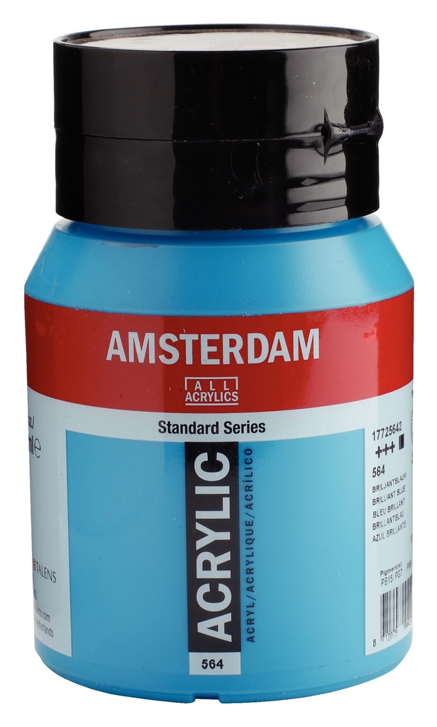 Standard Series acrylverf pot 500 ml Briljantblauw 564