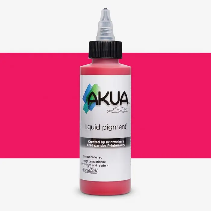 Akua liquid pigment, inkt voor monotype quinacridone red akqr (quinacrodone rood) flacon 118ml