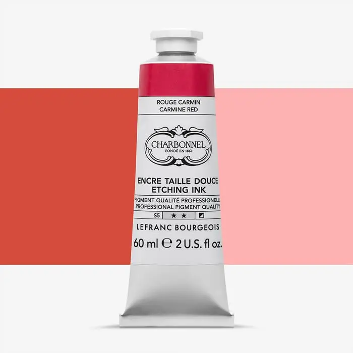 charbonnel etsinkt rouge carminé (karmozijnrood), tube 60ml #331871