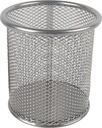 Q-Connect Pennenpotje, Mesh Metaal, Zilver