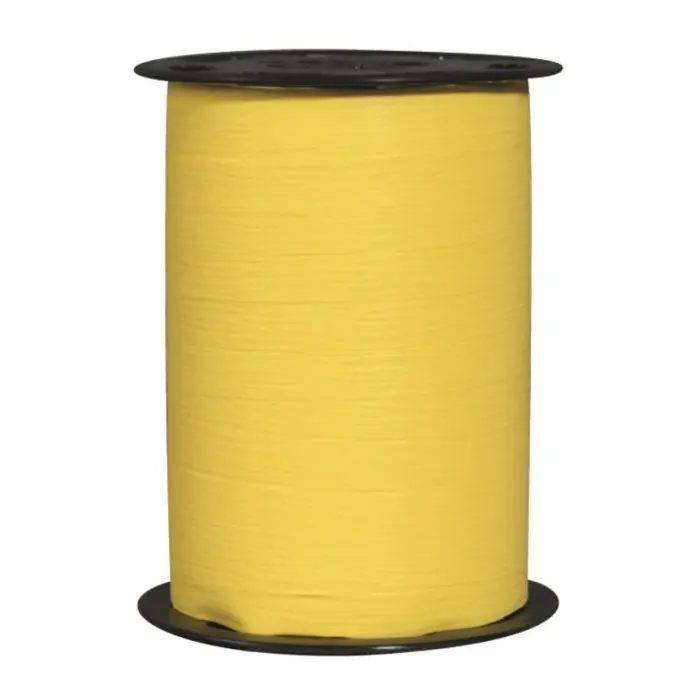 Mat Line Lint, Citroengeel, Crêpepapier Effect, Matte Afwerking Matline Crepon - 19Mm X 100M