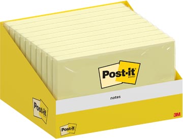 Post-It Notes, 100 Vel, Ft 76 X 127 Mm, Kanariegeel (Canary Yellow)