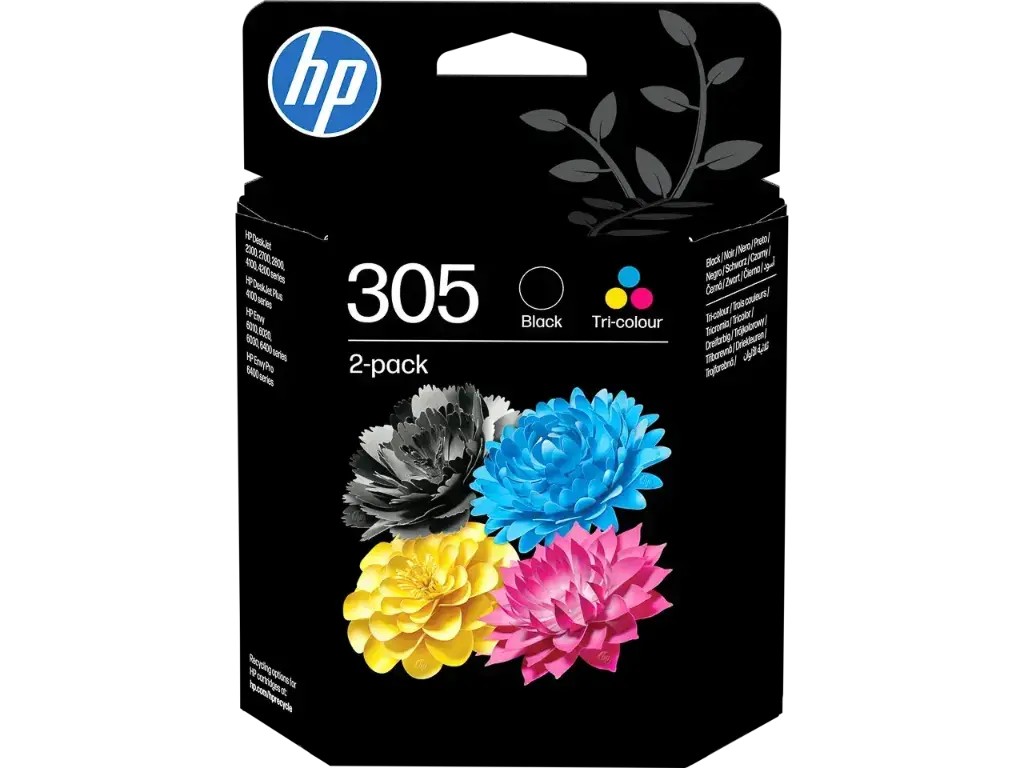 HP 305 DJ Inkt (2) zwart-kleur 120/100pagina's