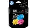 HP 305 DJ Inkt (2) zwart-kleur 120/100pagina's