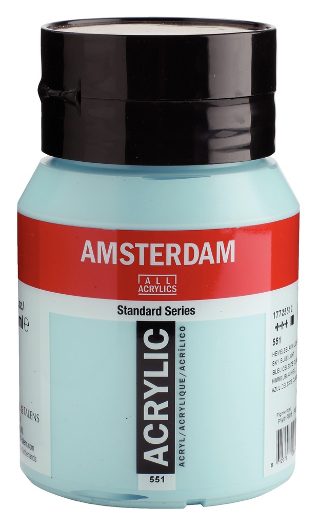 Standard Series Acrylverf Pot 500 Ml Hemelsblauw Licht 551