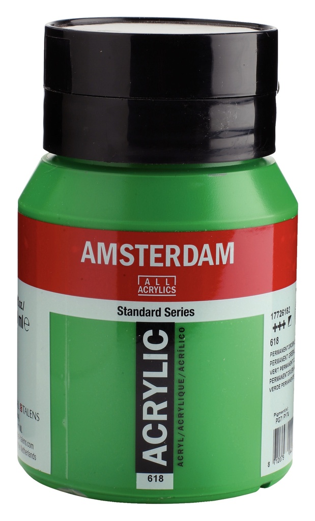 Standard Series Acrylverf Pot 500 Ml Permanentgroen Licht 618