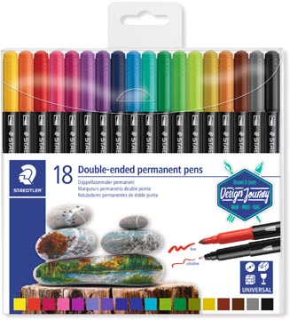 Permanente Stift Dubbele Punt 18 Stuks