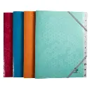 Sorteermap In Gerecycleerde Polypropyleen 12 Vakken Maïa - Geassorteerde Kleuren