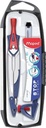 Maped Passer Stop System, 3Delige Passerdoos Met 1 Passer Stop System, 1 Universeel Inzetstuk, 1 Kokertje