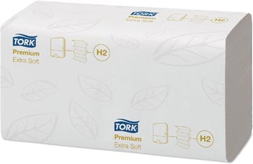 Tork Premium Xpress® Extra Zachte Handdoek Xl, Multifold, 2-Laags, Systeem H2, Wit