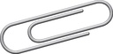 Paperclip Kangaro 25 Mm, Rond, Doosje À 1000 Stuks, Verzinkt