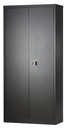 Bisley Draaideurkast, Ft 195 X 91,4 X 40 Cm (H X B X D), 4 Legborden, Zwart